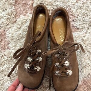 Connie Vintage Brown Leather Sneakers Made in Spain